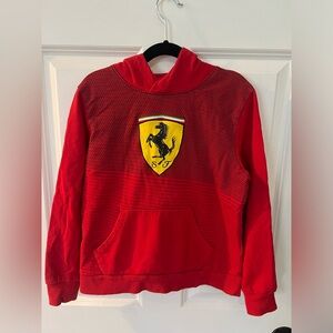 Ferrari boys red hoodie size 9/10
